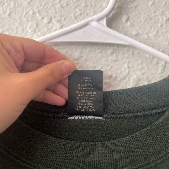 Obey Green Crewneck Sweater - Picture 4 of 4